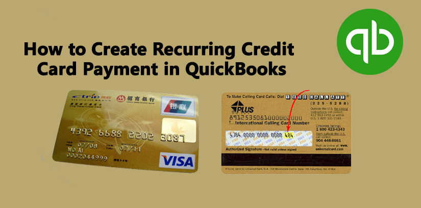 How to Create Recurring Credit Card Payment in QuickBooks