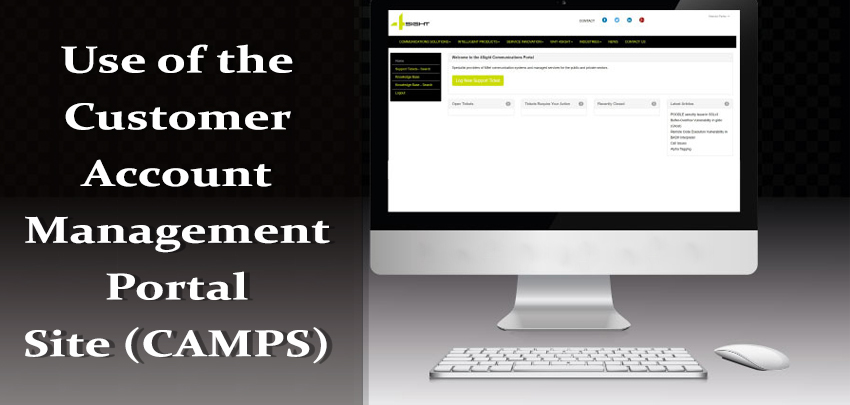 Use of the Customer Account Management Portal Site (CAMPS)